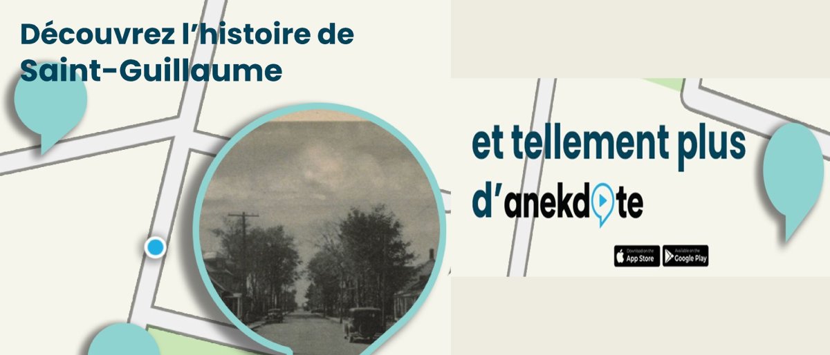 Histoire de Saint-Guillaume sur l'application Anekdote