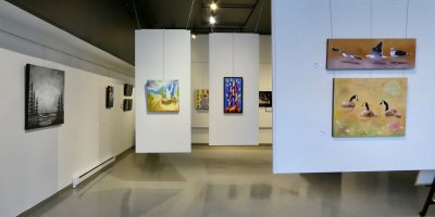 Espace d’exposition à la galerie Axart de Drummondville